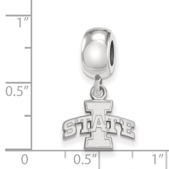 Sterling Silver Iowa State University XS Dangle Bead Charm - Picture 3 of 4